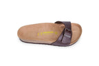 Birkenstock Madrid Slide Sandal Dark Brown