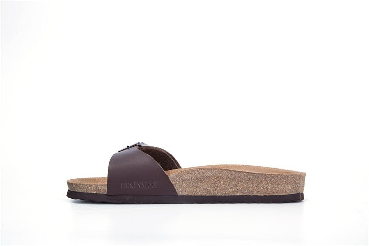 Birkenstock Madrid Slide Sandal Dark Brown