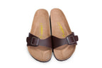 Birkenstock Madrid Slide Sandal Dark Brown