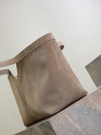 Prada Y Tote Bag Gray Suede