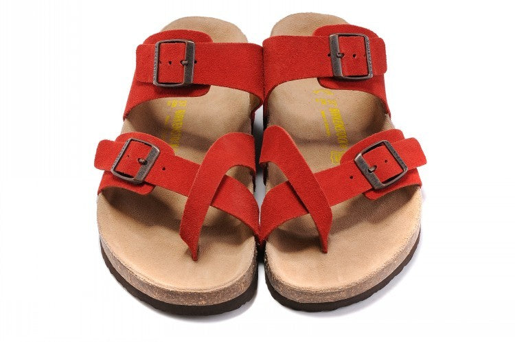 Birkenstock Mayari Sandal Red Suede