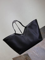 Prada Y Tote Bag Black Cowhide