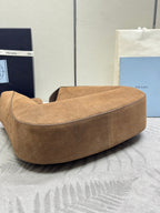 Prada Cleo Crossbodybag 40cm Brown Nubuck Leather