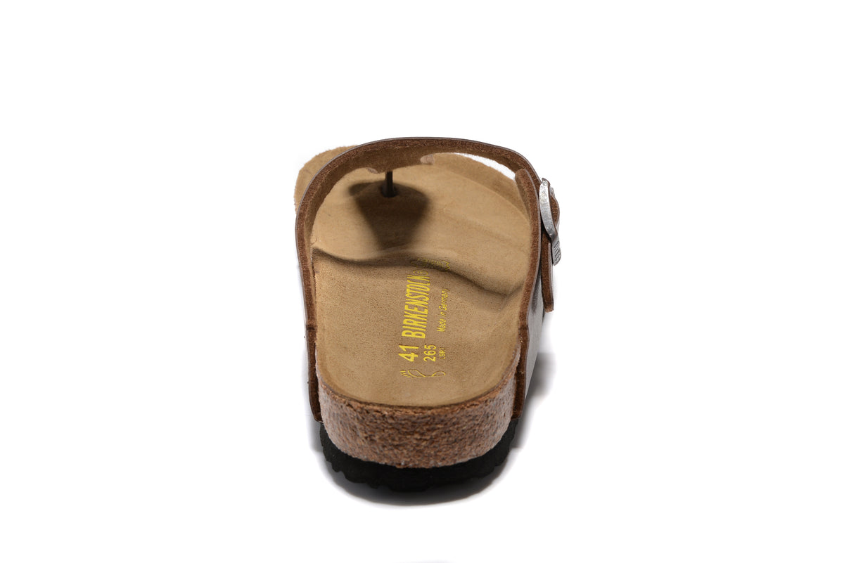 Birkenstock  Gizeh Smooth Leather - Dark Brown