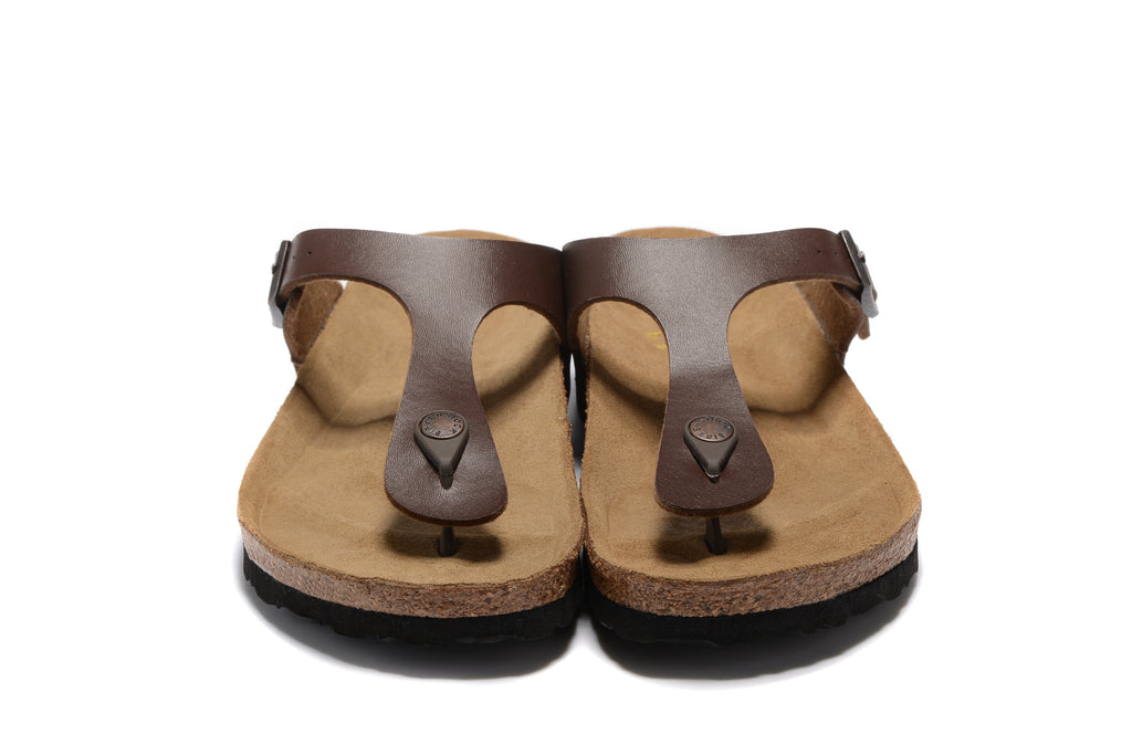 Birkenstock  Gizeh Smooth Leather - Dark Brown