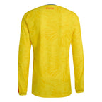 adidas 2026 Colombia Men's Authentic Home Long-Sleeve Soccer Jersey (Custom)