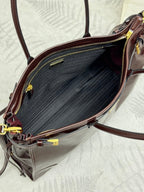 Prada Bonnie Extra-Large 42cm Dark Burdundy Calfskin