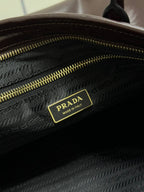 Prada Bonnie Extra-Large 42cm Dark Burdundy Calfskin