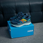 HOKA "Navy Rainbow" Lifestyle Sneakers