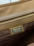 Prada Re-Edition 1978 Tote Bag 35cm Brown Re-Nylon& Saffiano Leather