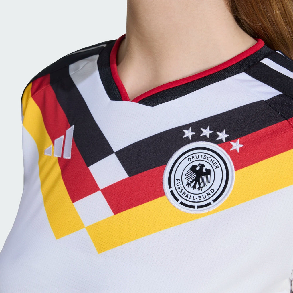 adidas 2026 Germany Women's Stadium Home Soccer Jersey (Custom)