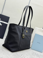 Prada Re-Edition 1978 Tote Bag 35cm Black Re-Nylon& Saffiano Leather