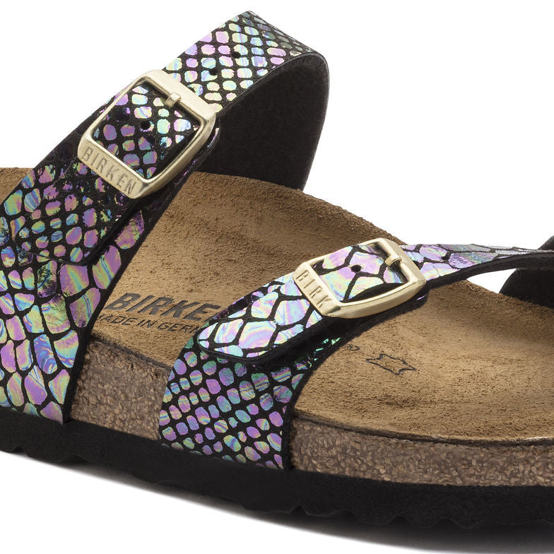 Birkenstock Mayari Sandal Shiny Snake Print / Iridescent Python