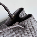 BV Basket Handbag 31cm Chocolote Intrecciato Leather
