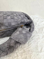 BV SMALL JODIE 48CM GREY SUEDE LEATHER