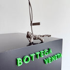 BV 25 Woven Kitten Charm Grey leather