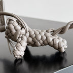 BV 25 Woven Kitten Charm Grey leather