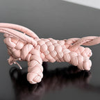 BV 25 Woven Kitten Charm Pink leather