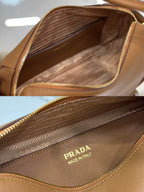 Prada Darling Handbag Caramel Soft Grain Leather
