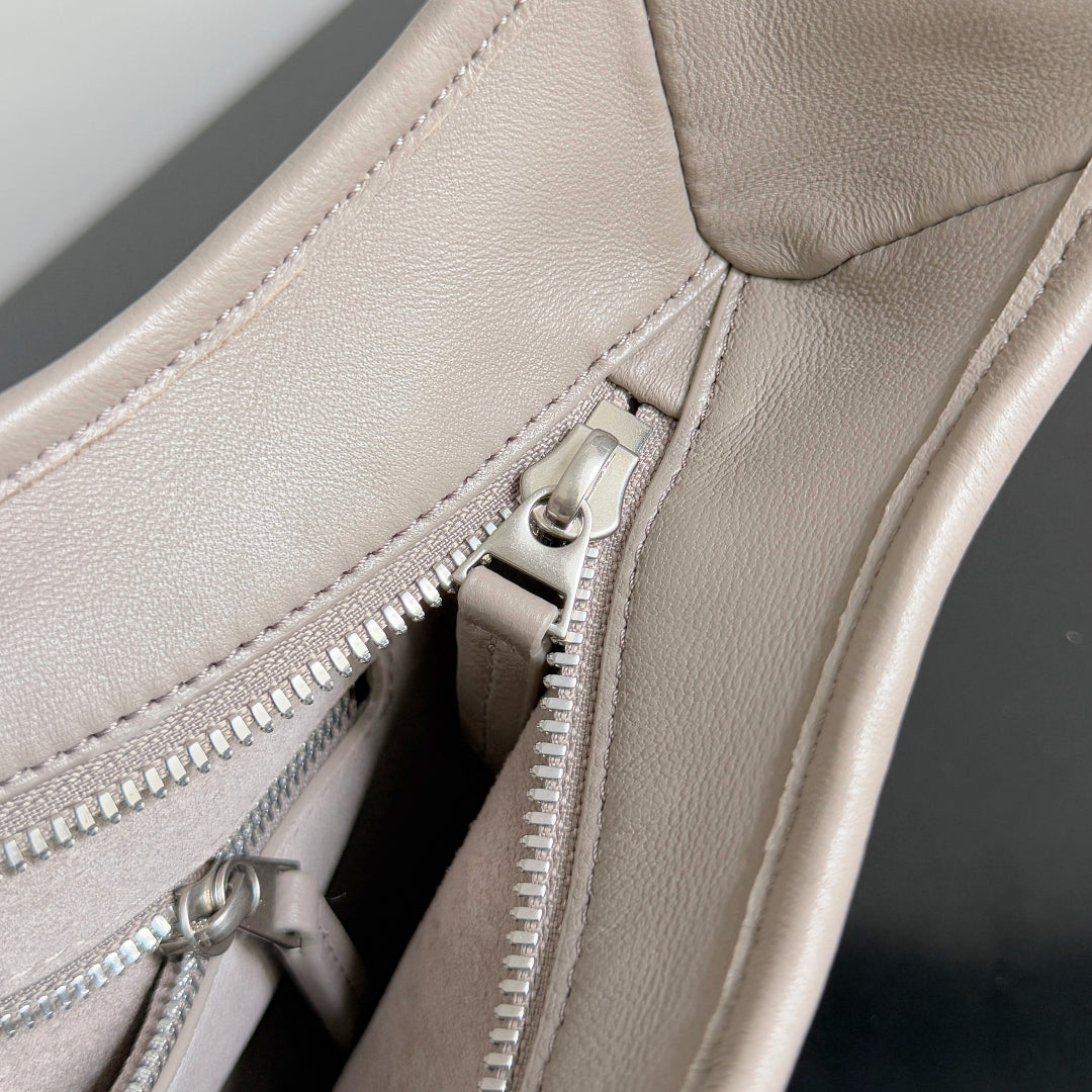 BV 25s Veneto Bag 27cm Warm Taupe Calfskin Hardware