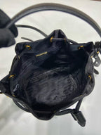 PRA bucket bag 19 black nylon fabric