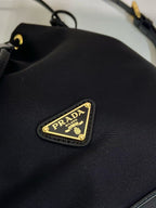 PRA bucket bag 19 black nylon fabric