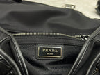 Prada 25AW Men's Saddle Bag 22 Black  Re Nylon Fabric