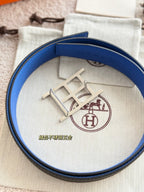 HM 3.2 Oscar Belt Buckle Black Blue Epsom Leather