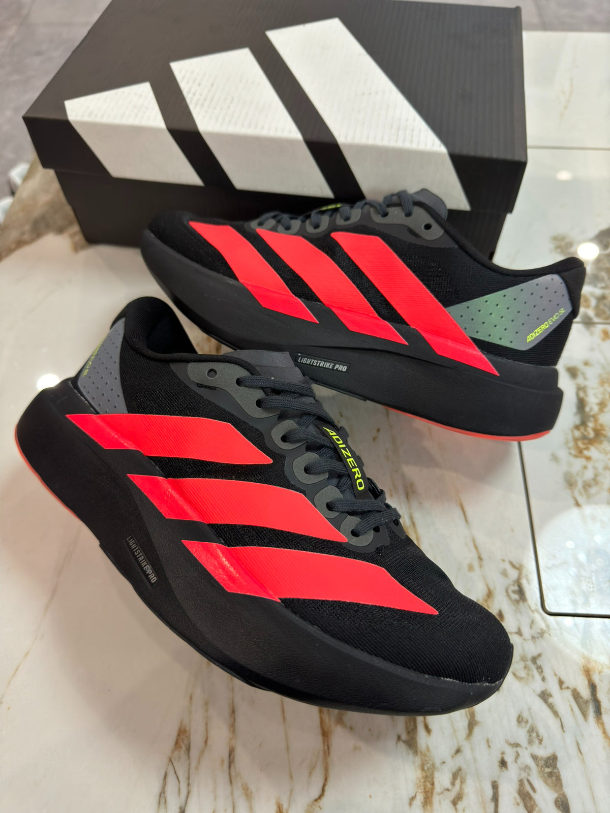 adidas Adizero Evo SL "Carbon Lucid Red"
