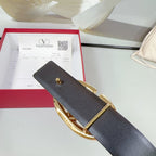 The Bold Edition Reversible Belt 30mm Burgundy Black Calfskin Gold Buckle