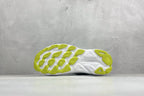 HOKA Clifton 9 White & Light Blue Colorblock Daily Running Trainers