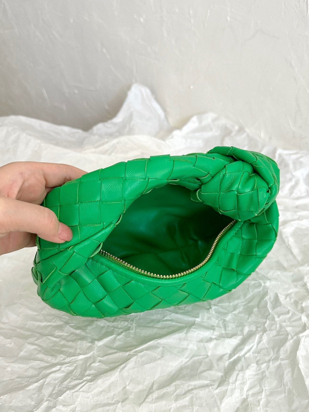 mini jodie 28 green lambskin