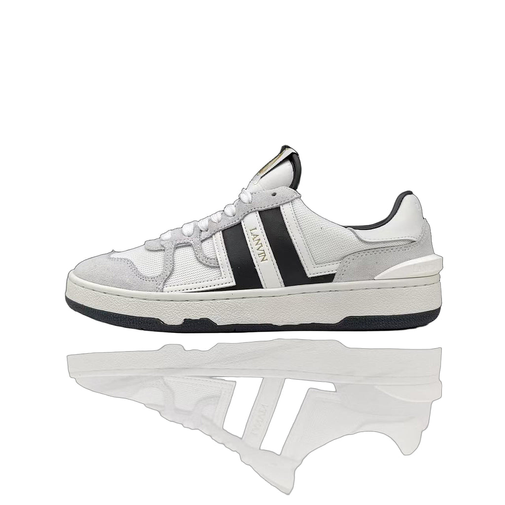 Lanvin Clay Low-Top Sneakers "White/Black"
