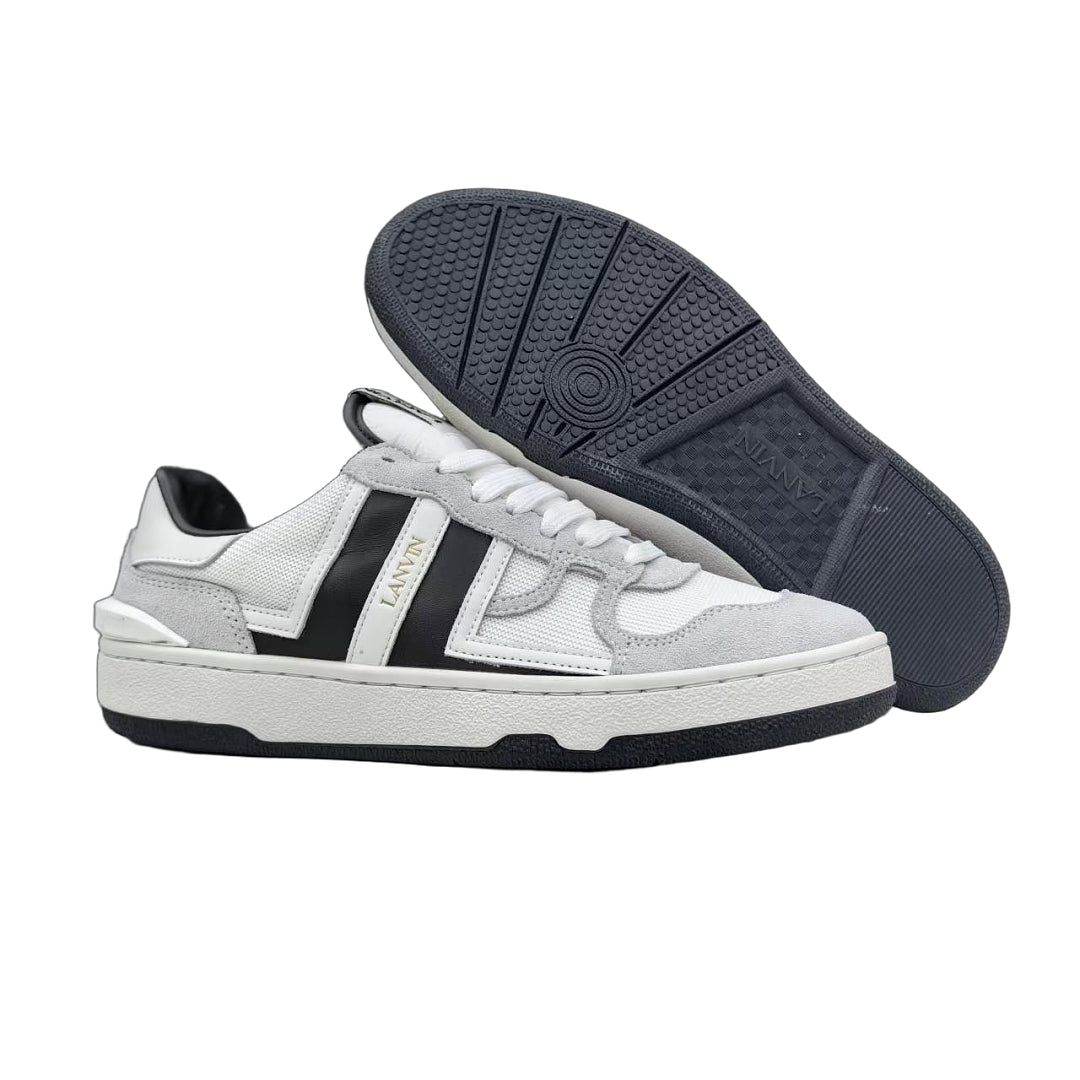 Lanvin Clay Low-Top Sneakers "White/Black"