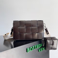 BV Two-In-One Cassette Bag 26cm Brown Leather