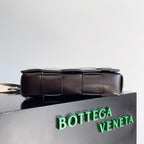 BV Two-In-One Cassette Bag 26cm Brown Leather