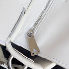 BV Two-In-One Cassette Bag 26cm White Leather