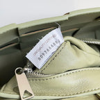 BV Two-In-One Cassette Bag 26cm Light Green Leather