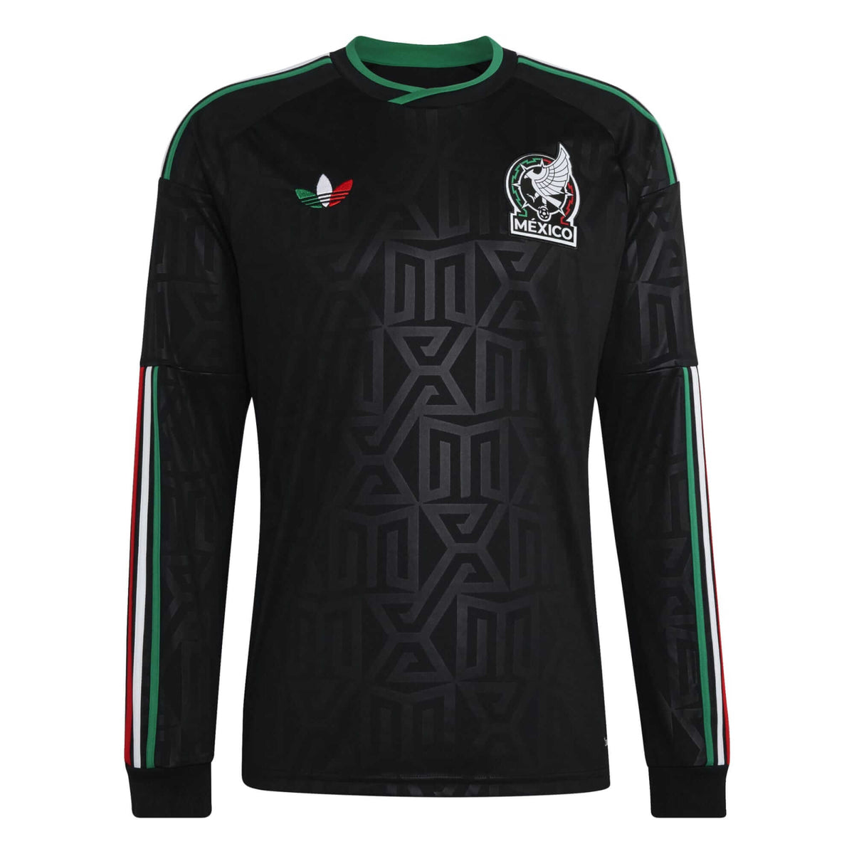 adidas 2026 Mexico Men's Stadium Third Long-Sleeve Soccer Jersey (Custom)