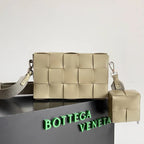 BV Two-In-One Cassette Bag 26cm Warm Beige Leather