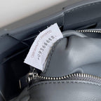 BV Two-In-One Cassette Bag 26cm Grey Leather