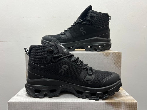 On Cloudrock Mid Waterproof All Black