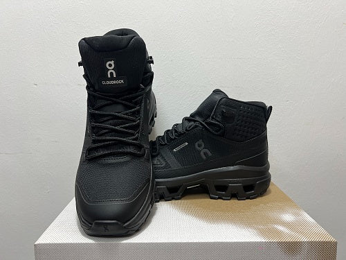 On Cloudrock Mid Waterproof All Black