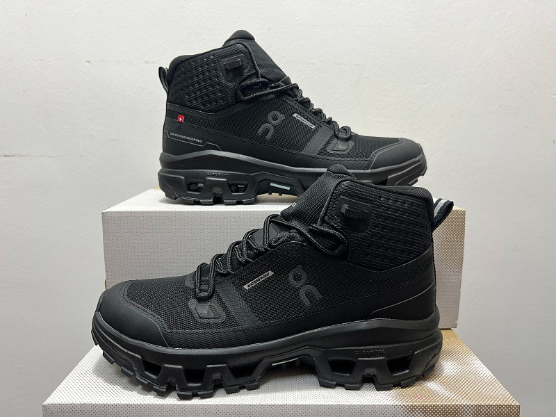 On Cloudrock Mid Waterproof All Black
