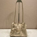 Prada Small Dada 25cm Beige Nappa Leather