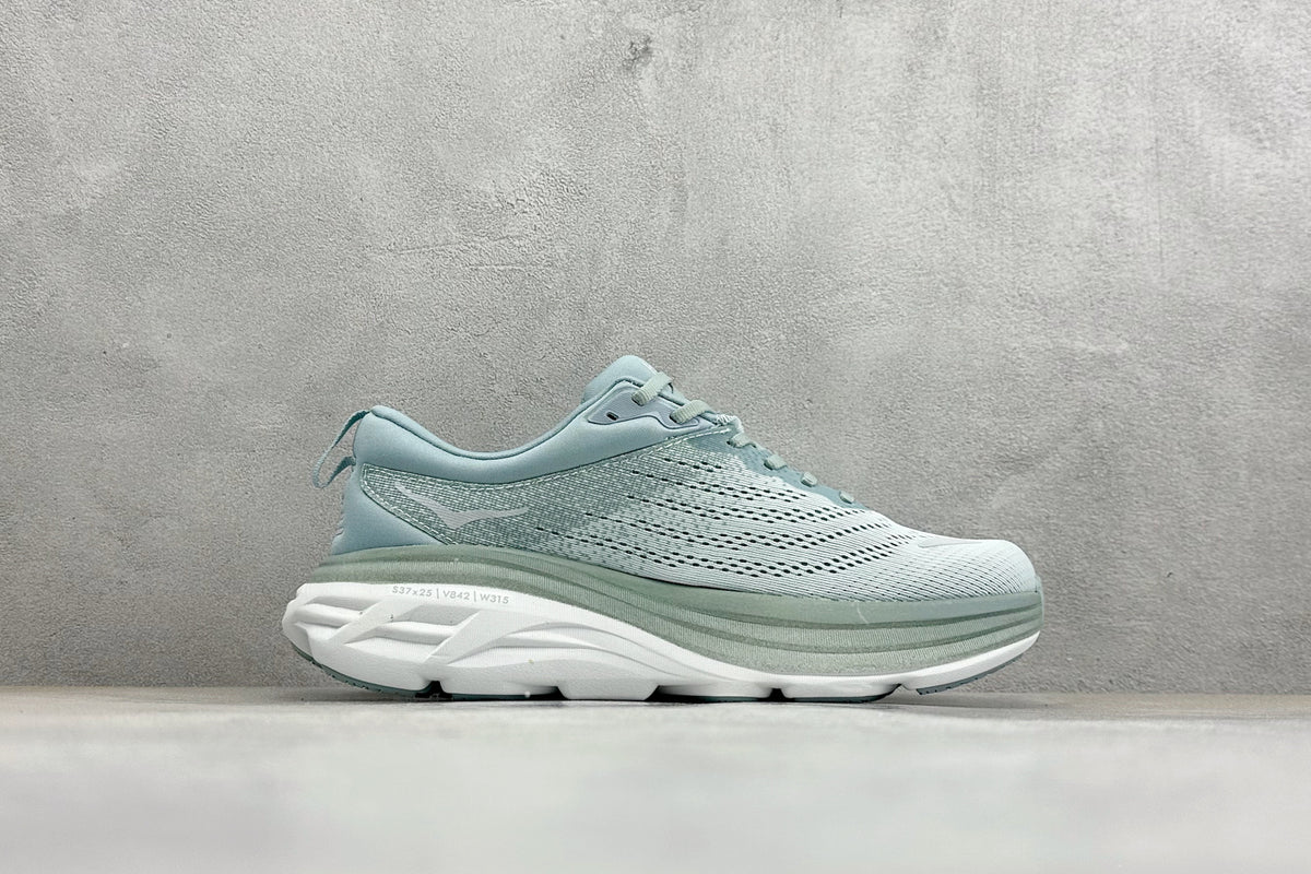 HOKA Bondi 8 Mint Green Gradient Running Sneaker