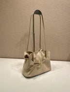 Prada Small Dada 25cm Beige Nappa Leather