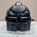 Prada 2026 Backpack 39cm Black Lambskin 351845