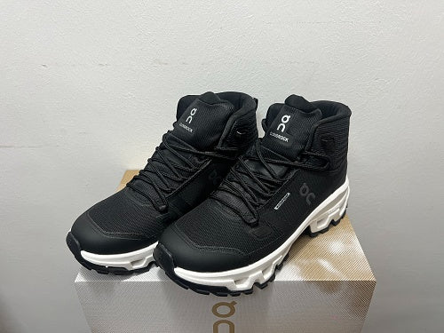 On Cloudrock Mid Waterproof Black/White