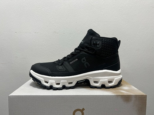 On Cloudrock Mid Waterproof Black/White